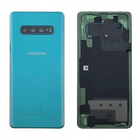 Vitre arrière Samsung Galaxy S10 plus vert prisme d'origine 