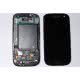ECRAN LCD + VITRE TACTILE SAMSUNG GALAXY S3 I9300 D'ORIGINE NOIR