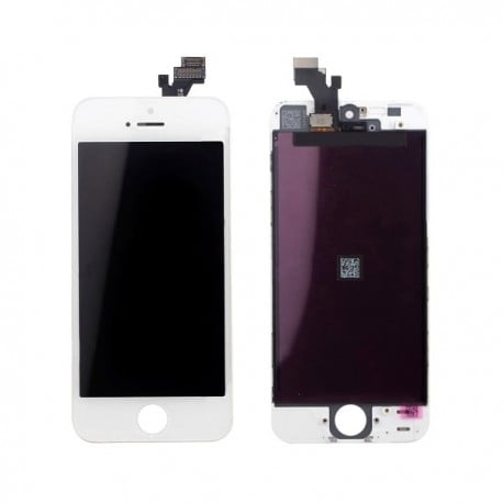 Écran LCD + vitre tectile iPhone 5S blanc